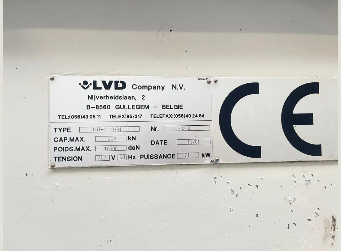 Cisaille LVD 3000 x 10 4