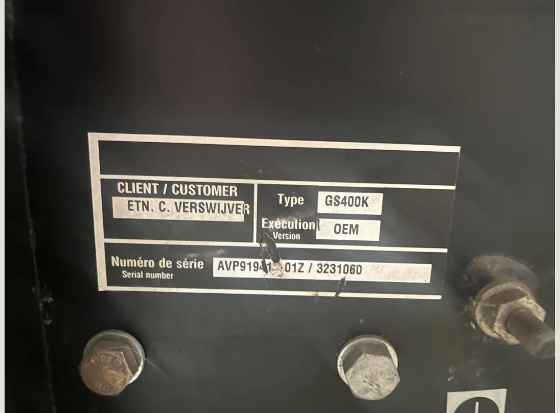 Groupe Electrogène VOLVO 400 KVA 9