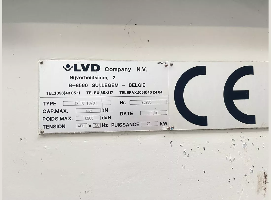 Cisaille LVD 3000 x 10 4